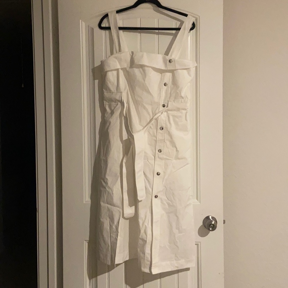 All white brand new Coach dress